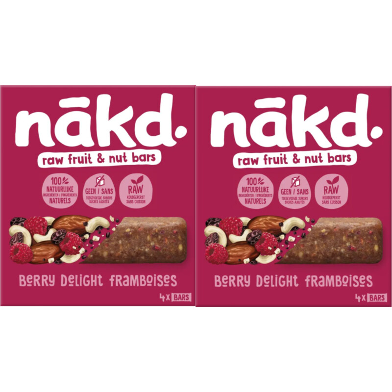 Nakd Berry delight bars 2-pack