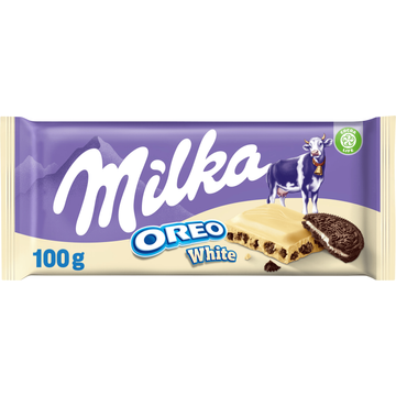 Milka Chocoladereep Oreo wit
