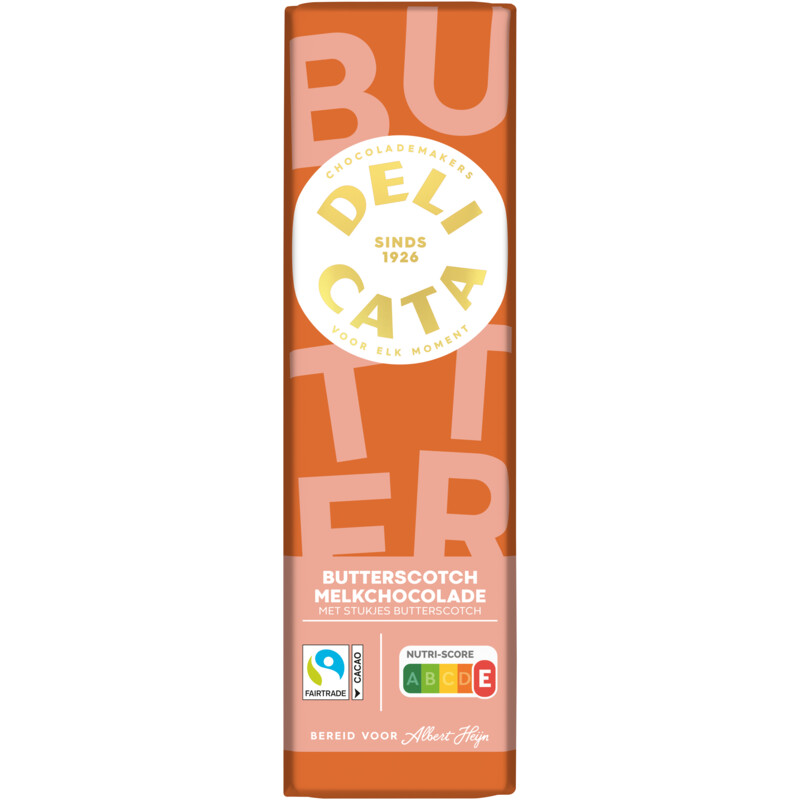 Delicata Reep melkchocolade butterscotch