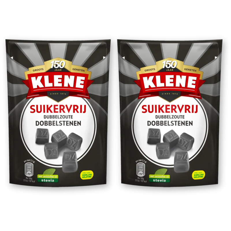 Klene Suikervrij dz dobbelstenen 2-pack