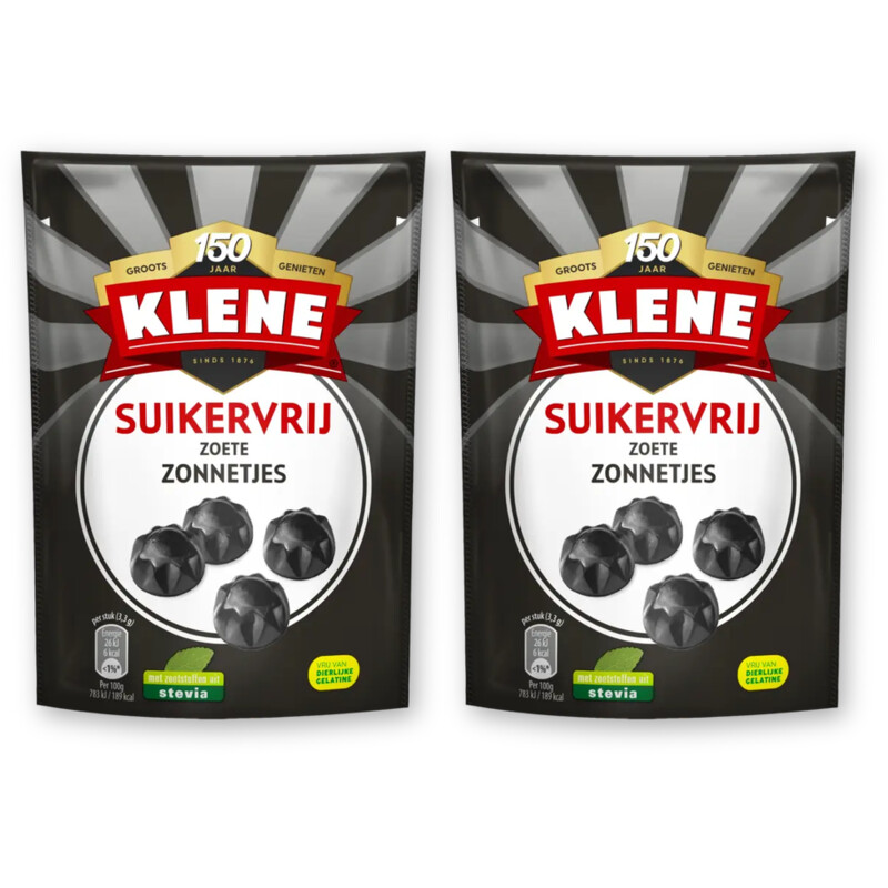 Klene Suikervrij zoete zonnetjes 2-pack