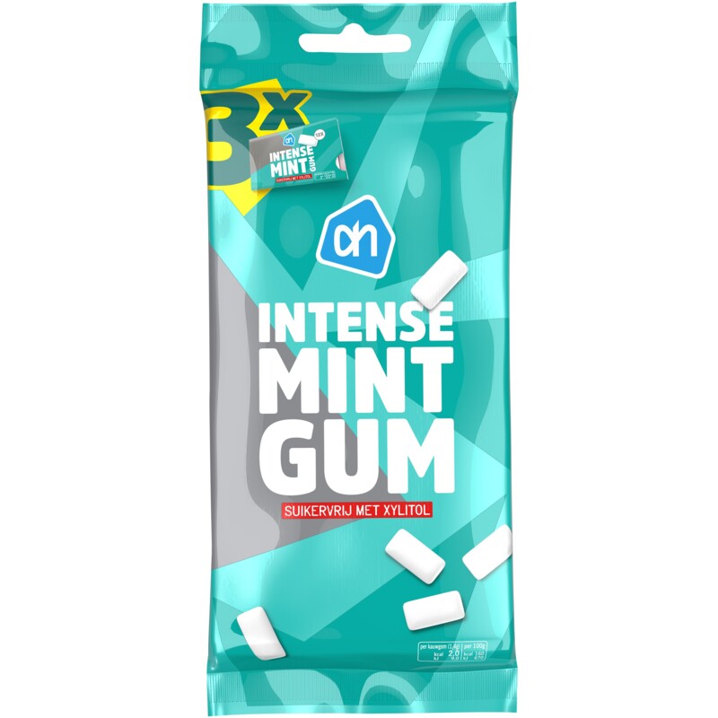 AH Intense mint gum suikervrij