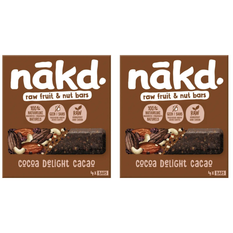 Nakd Cocoa delight bars 2-pack