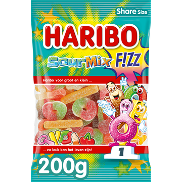 Haribo Sour mix f!zz zuur