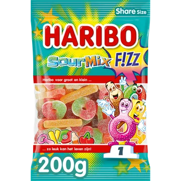 Haribo Sour mix f!zz zuur