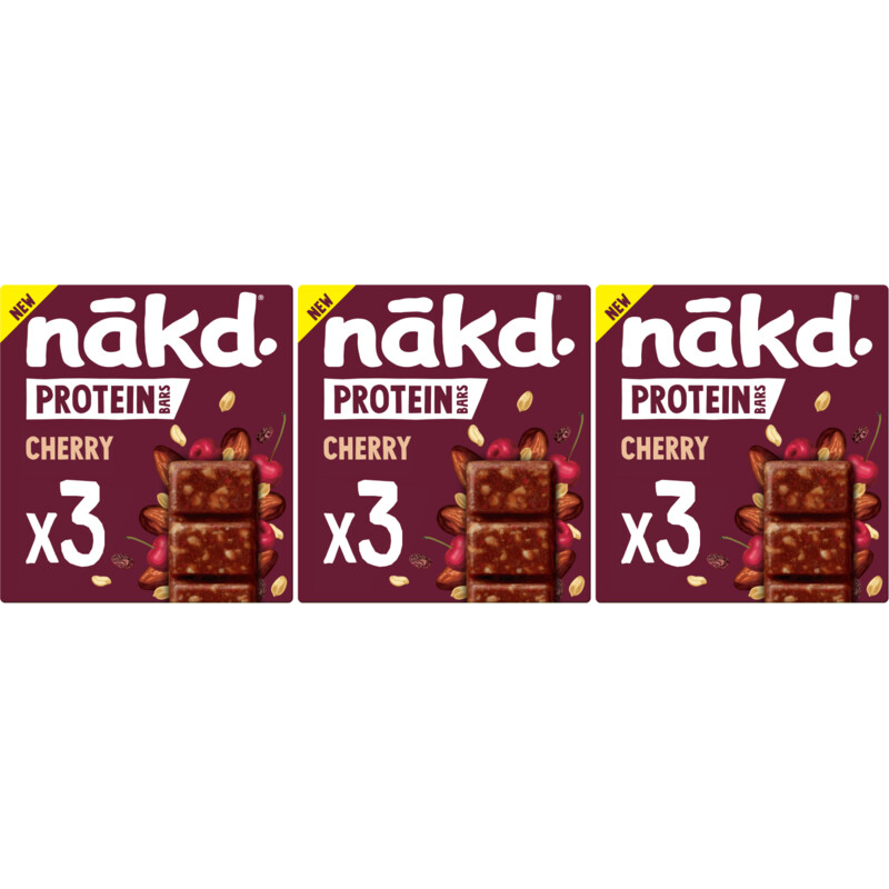 Nakd Protein bars cherry 3-pack
