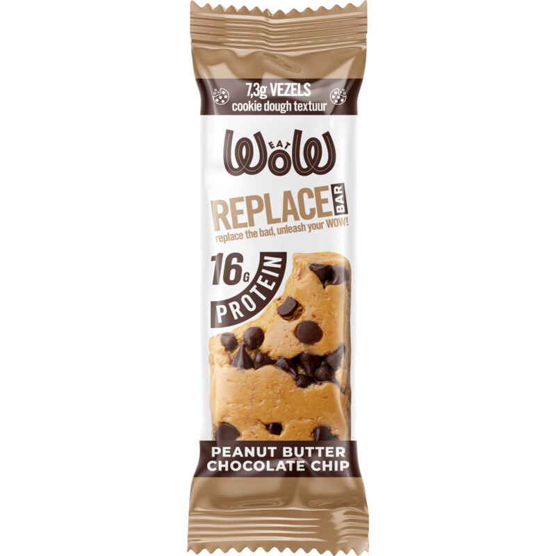 Eatwow Replace bar peanut butter chocolate chip