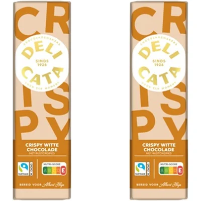 Delicata Reep crispy witte chocolade 2-pack