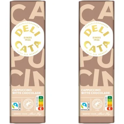 Delicata Reep witte chocolade cappuccino 2-pack