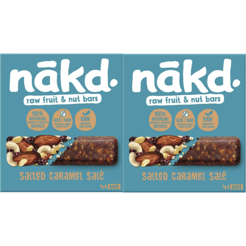 Nakd Salted caramel bars 2-pack