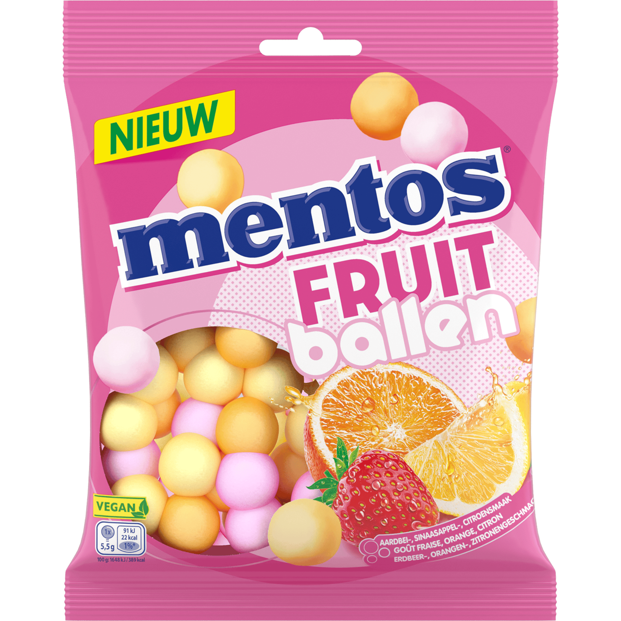 Mentos Fruitballen