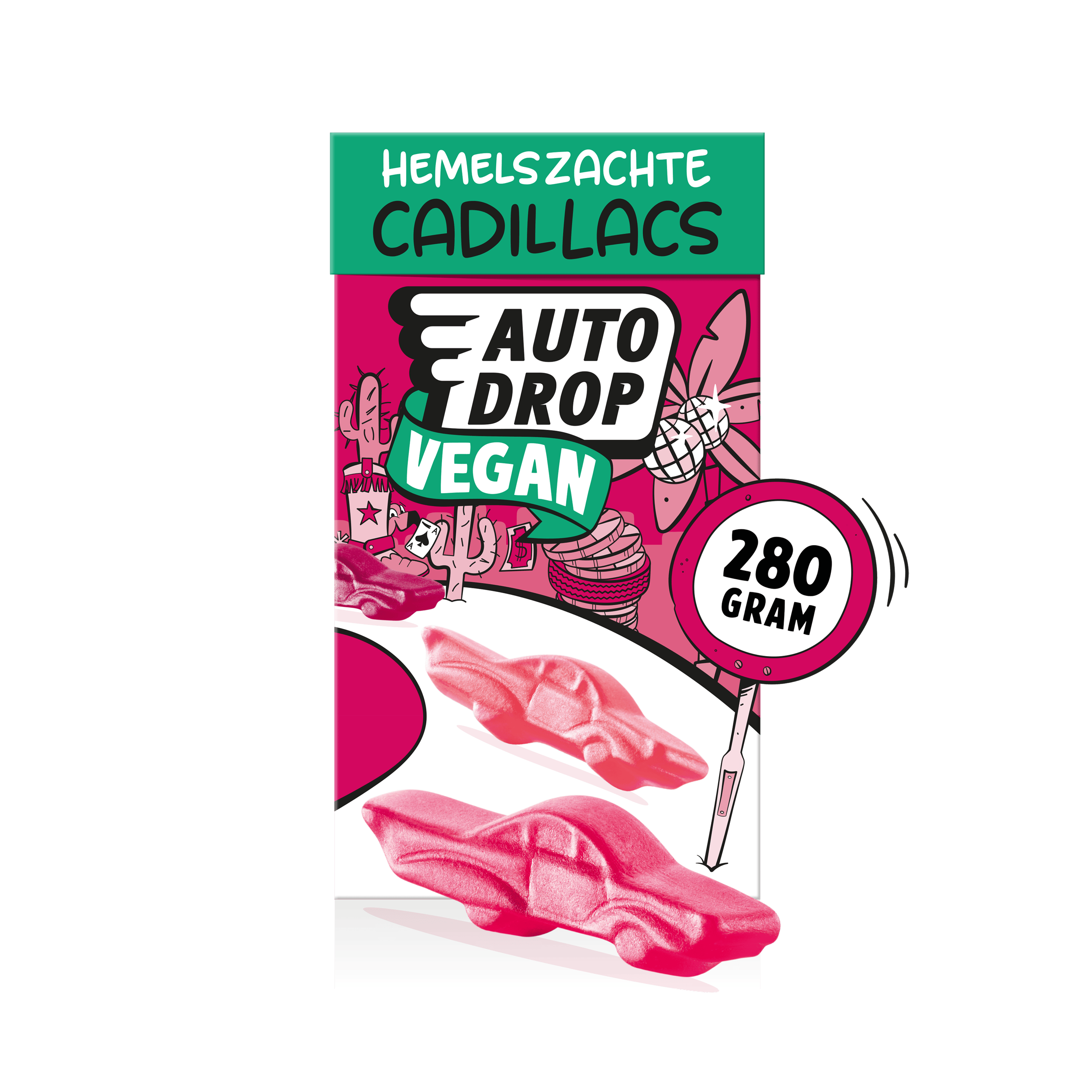 Autodrop Hemelszachte vegan cadillacs
