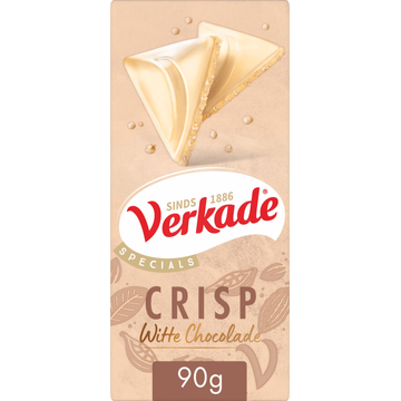 Verkade Specials crisp witte chocolade reep