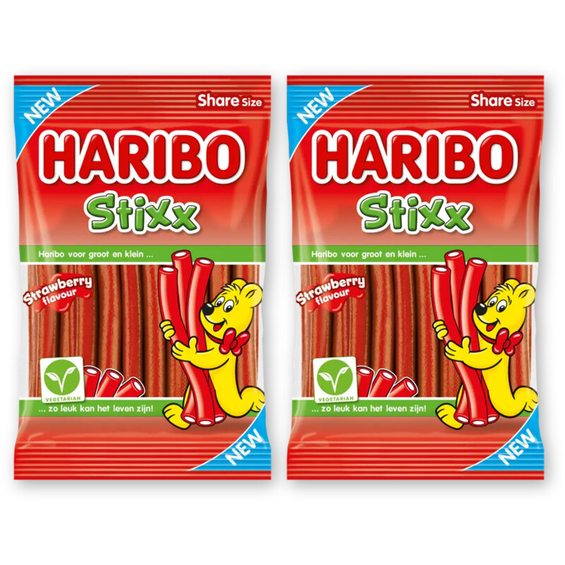 Haribo Stixx strawberry 2-pack