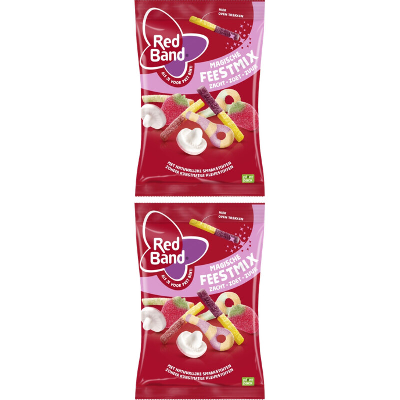 Red Band Magische feestmix zacht zoet zuur 2-pack