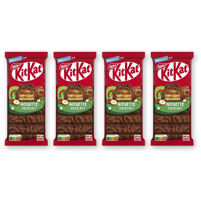 Kitkat Melkchocoladereep hazelnoot 4-pack