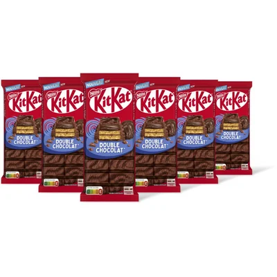 Kitkat Melkchocoladereep double chocolate 6pack