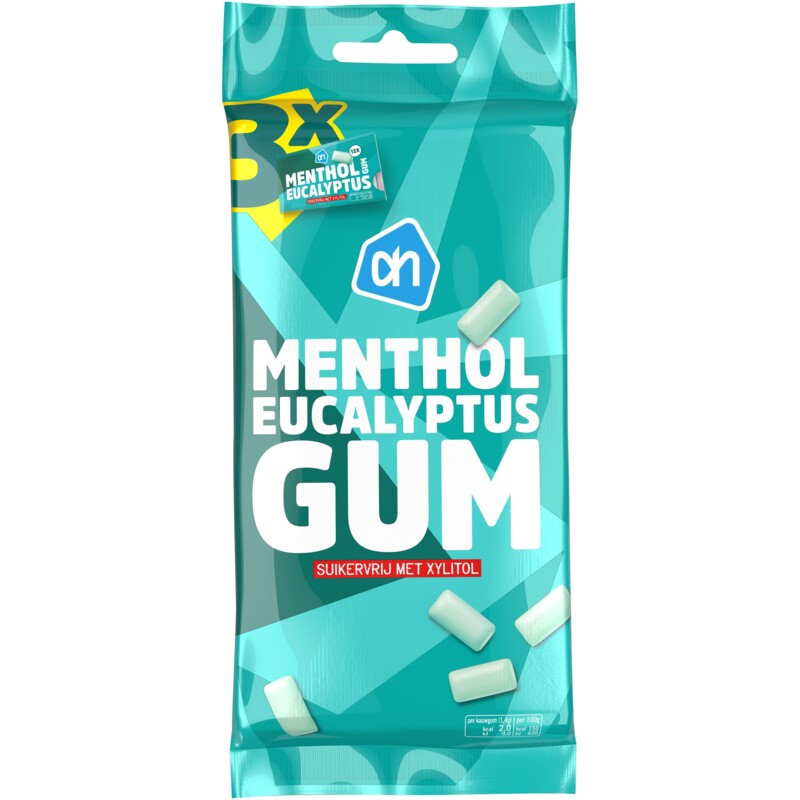 AH Menthol eucalyptus gum suikervrij