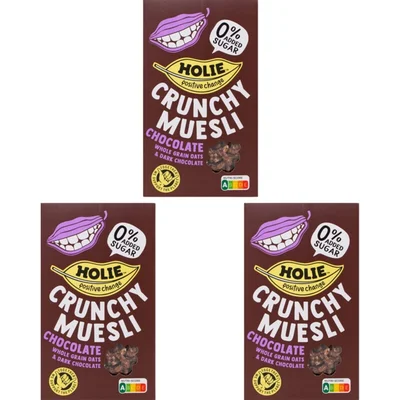 Holie's Crunchy Muesli Chocolate 3-pack