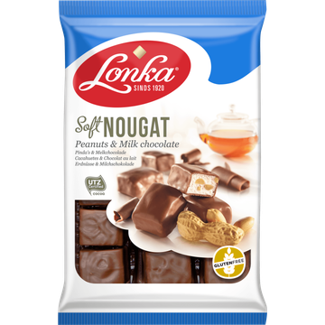 Lonka Soft nougat pinda's & melkchocolade
