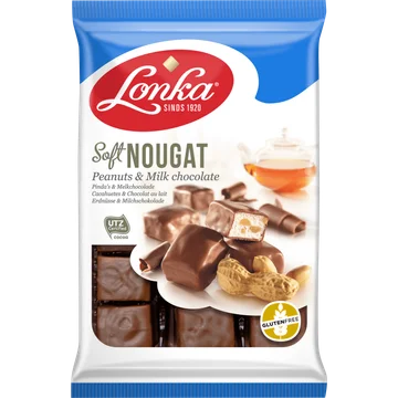 Lonka Soft nougat pinda's & melkchocolade