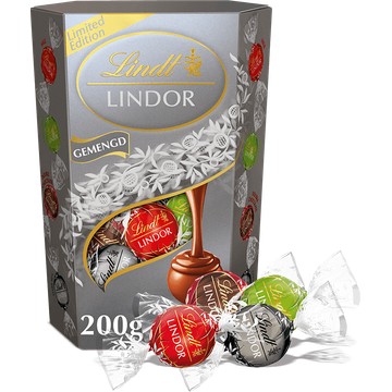 Lindt Lindor gemengde chocolade bonbons zilver