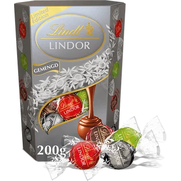Lindt Lindor gemengde chocolade bonbons zilver