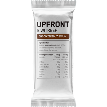 Upfront Eiwitreep Choco Zeezout