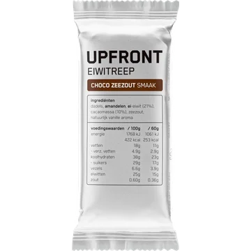 Upfront Eiwitreep Choco Zeezout