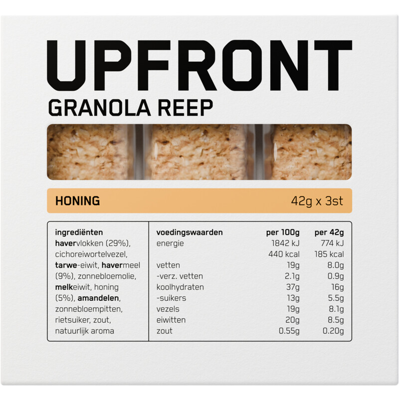 Upfront Granola reep honing smaak