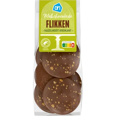 AH Flikken melkchocolade hazelnoot krokant