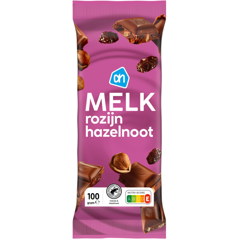AH Reep melk hazelnoot rozijn