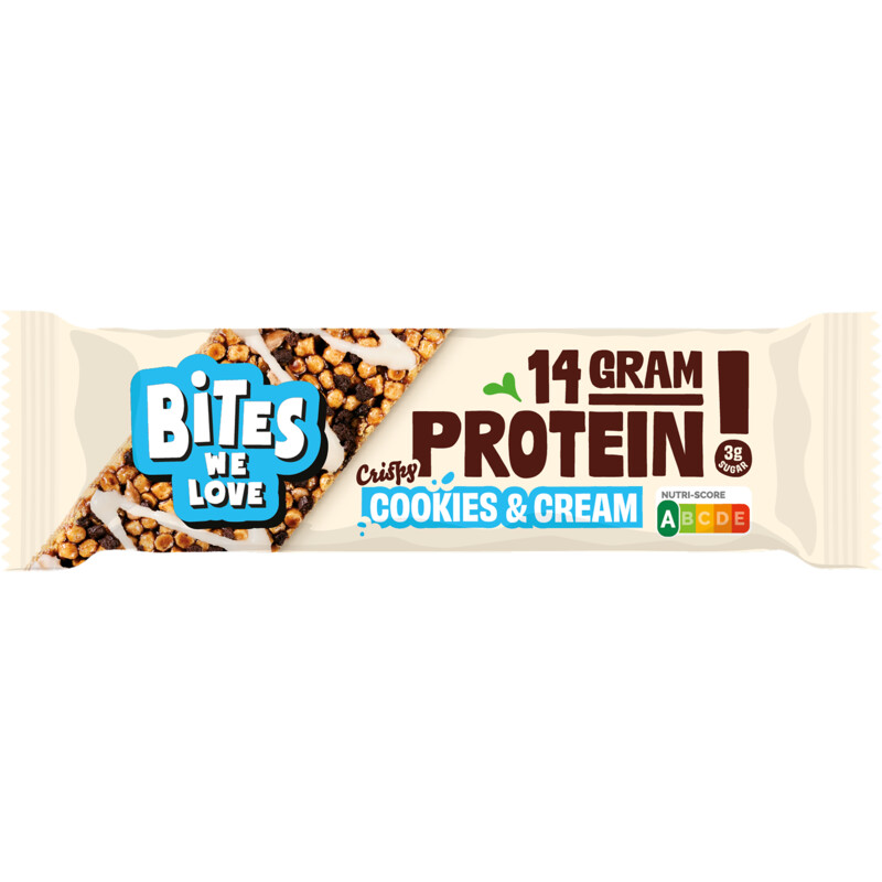 BitesWeLove Protein bar cookies & cream