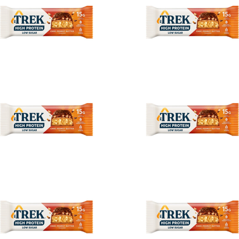 Trek High protein choc peanut butter 6-pack