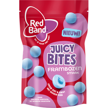 Red Band Juicy bites frambozensmaak