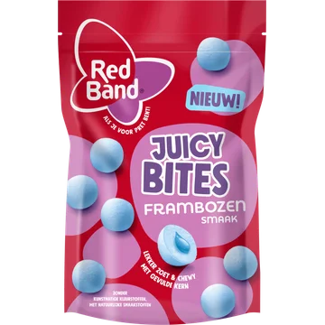 Red Band Juicy bites frambozensmaak
