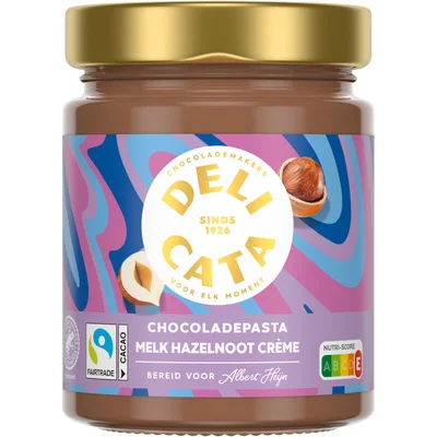 Delicata Chocoladepasta melk hazelnoot creme