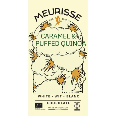 Meurisse White chocolate with quinoa & caramel