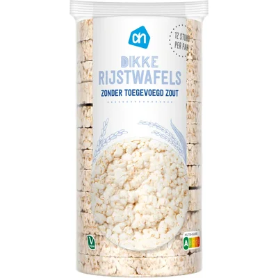 AH Dikke rijstwafels zonder toegevoegd zout