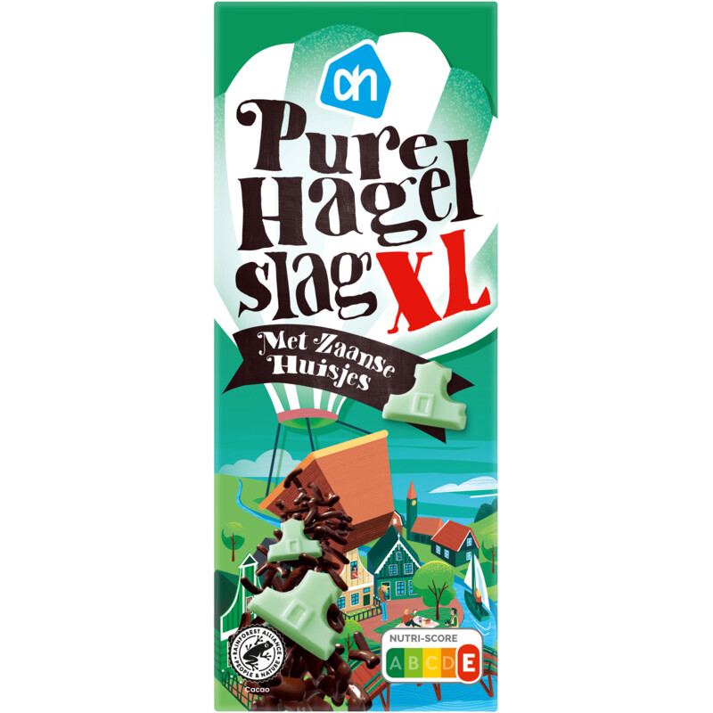 AH Hagelslag xl puur met Zaanse huisjes