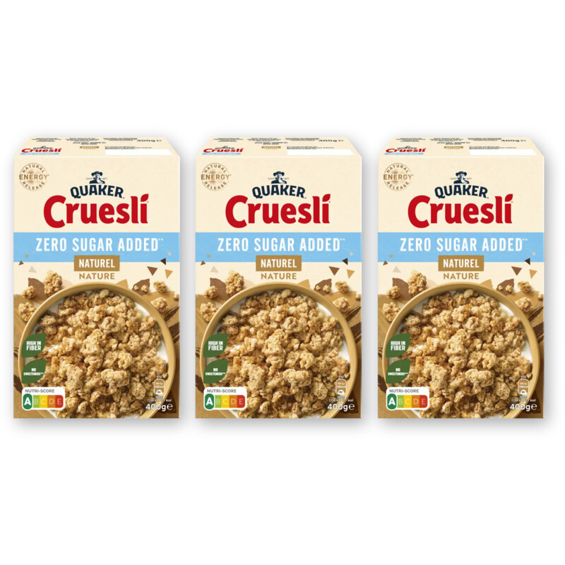 Quaker Cruesli zsa naturel 3-pack