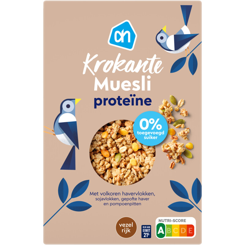 AH Krokante muesli proteine 0% suiker
