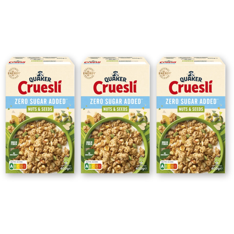 Quaker Cruesli zsa nuts & seeds 3-pack