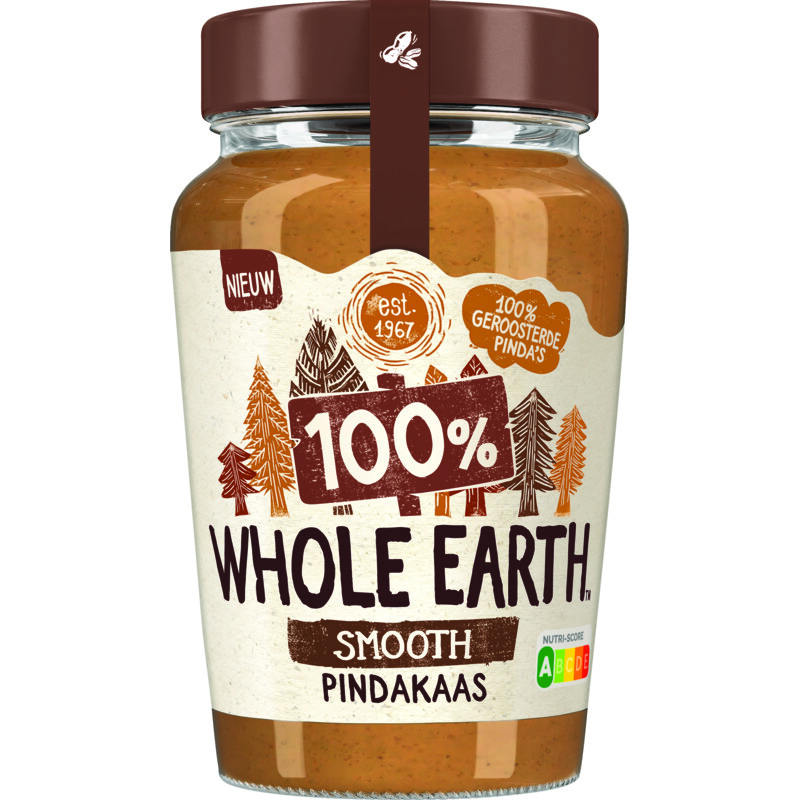 Whole earth Smooth 100% pindakaas