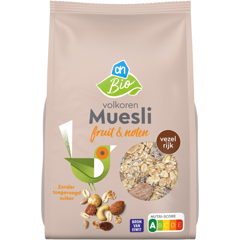 AH Biologisch Volkoren muesli fruit & noten