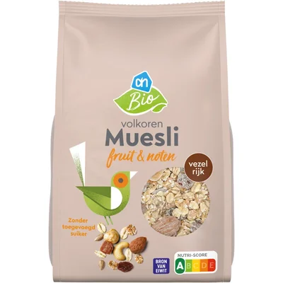 AH Biologisch Volkoren muesli fruit & noten
