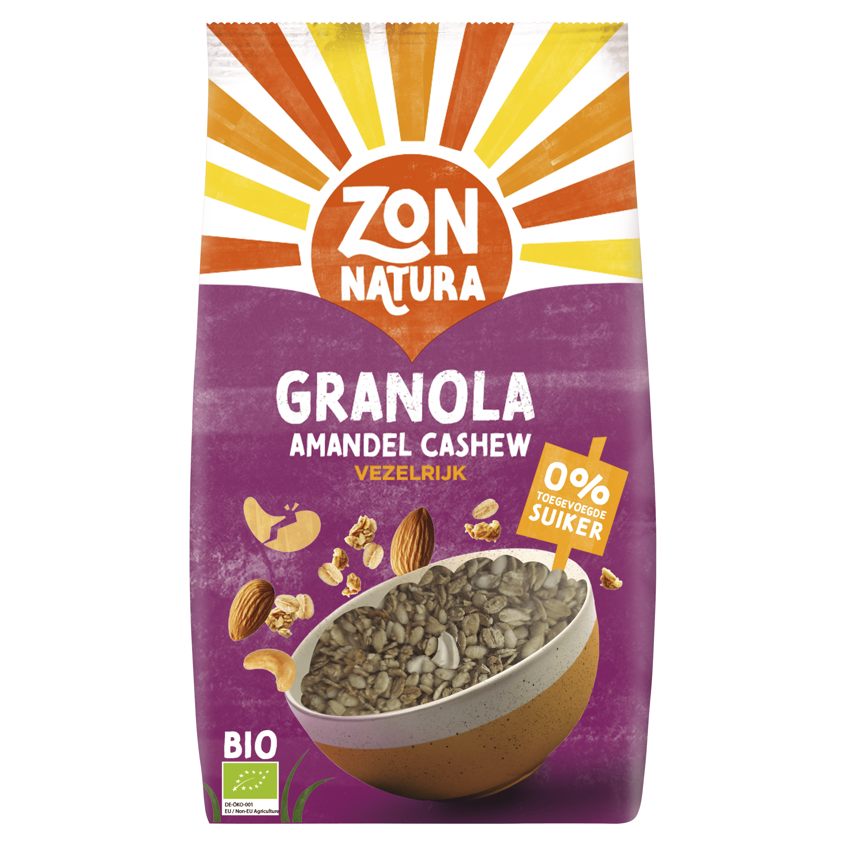 Zonnatura Granola amandel cashew vezelrijk