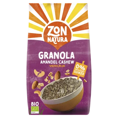 Zonnatura Granola amandel cashew vezelrijk
