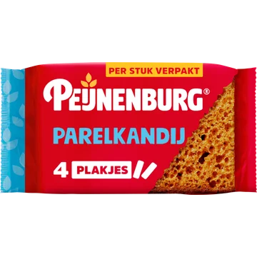 Peijnenburg Ontbijtkoek parelkandij 4-pack