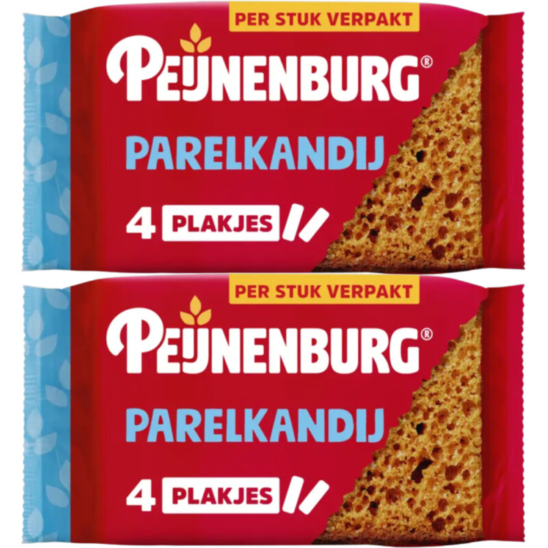 Peijnenburg Ontbijtkoek parelkandij 8-pack